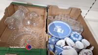 2 x boxes of household including Spode, Waterford glassware and Wedgwood - 4