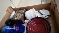 2 x boxes of household including ornaments, Wedgwood and Prince of Wales teapot - 3