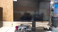 32in Panasonic TV on stand plus Sony DVD player with remote