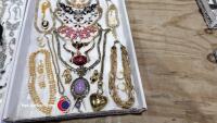 2 x large trays of fashion jewellery - 3