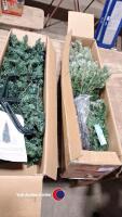 2 x boxed 6ft Christmas trees