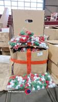 Large quantity of Christmas craft pom-poms