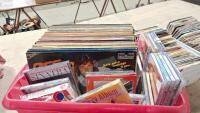 Box of assorted mainly rock/pop LPs and CDs