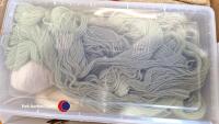 Box of wool containing crewel and tapestry wool etc - 2