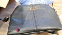 Box of ladies handbags including leather ones in good condition. - 4