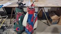 2 x golf bags and clubs - 4