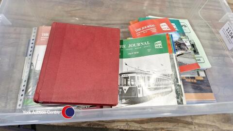 Box of tramway and rail journals 1963 onwards