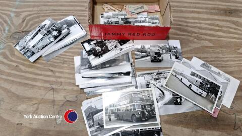 Collection of vintage bus interest photographs - West Yorkshire - and tickets