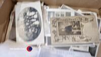 Collection of old postcards - people group interest & Blitz or similar photographs - 3