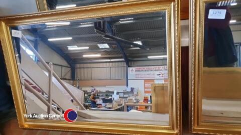 Large gilt framed mirror