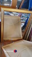 2 x gild framed mirror4s - 2