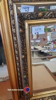 2 x gilt framed mirrors, and wood framed mirror - 3