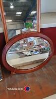 Rectangular and oval wood framed mirrors - 2