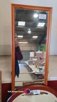 Rectangular and oval wood framed mirrors - 3