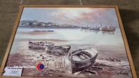 Large painting of boats - 2