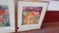 2 x original floral themed watercolours - 3