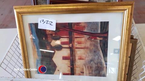 Quantity of framed prints including York themes