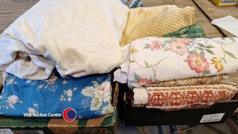 2 x boxes of furnishing fabrics