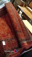 Large Royal Kesham pure wool Herati hand made rug - 4