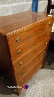 Mahogany 6-high chest of drawers - 2