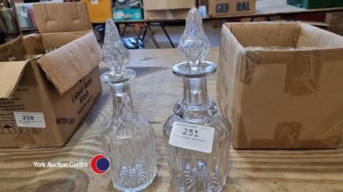 2 x vintage decanters