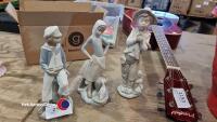 1 Lladro and 2 Nao figurines - 3