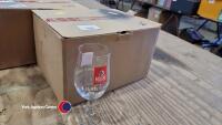 12 x new pint Madri glasses - 2