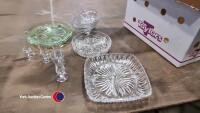 Quantity of glassware, jelly moulds, sherry glasses - 2