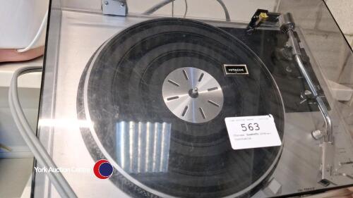 Chrome Toshiba turntable