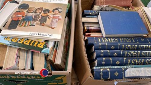 2 x boxes of sewing magazines and books