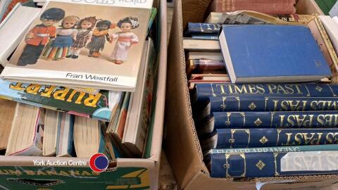 2 x boxes of sewing magazines and books