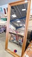 Large pine mirror. - 3