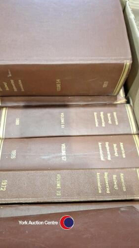 20 x volumes of American Railway books, 1929 onwards