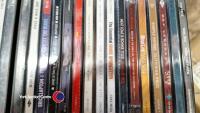 Box of soft rock CDs - Simple Minds, Cold Play, Bon Jovi, Genesis, Def Leppard - 2