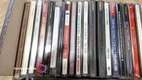 Box of soft rock CDs - Simple Minds, Cold Play, Bon Jovi, Genesis, Def Leppard - 3