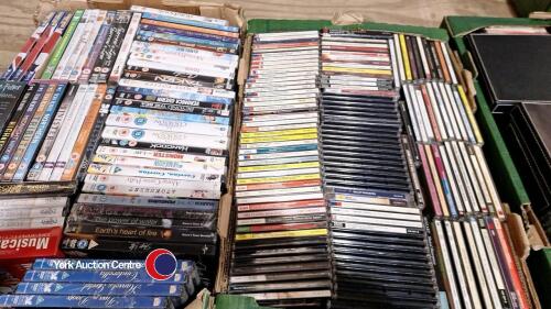 2 x boxes of CDs and DVDs