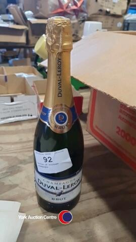 Bottle of vintage champagne