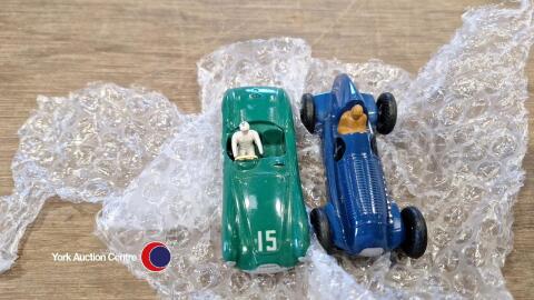 2 x Dinky racing cars