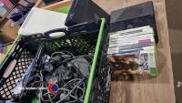 3 x Xbox 360 consoles, untested and some cables missing - 5