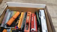 Box of model railway items, trains, track and accessories - 2