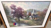 Thomas Kinkade 1958-2012 'Streams of living water' framed colour lithograph with certificate 66cm x 85cm - 2