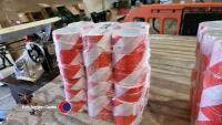 36 x rolls of red/white adhesive tape - 2