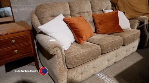 3-seat beige G-Plan sofa