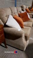 3-seat beige G-Plan sofa - 3