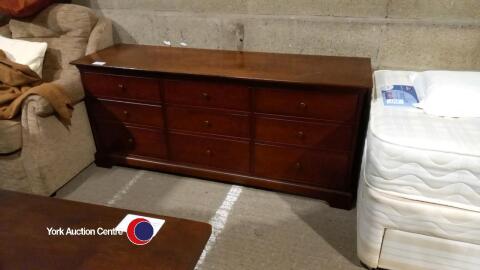 Mahogany sideboard with 9 drawers