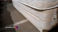 Single twin drawer divan bed with Miracoil 3 mattress and headboard - 3