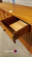 William Lawrence teak low sideboard with cupboards and drawers - 3