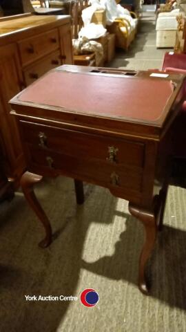 Mahogany bureau by James Shoolbred & Co