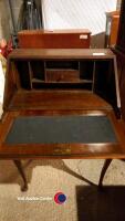 Ladies walnut bureau - 3