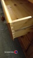 Quality Country Pine sideboard with cupboards and drawers - 3